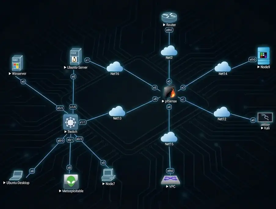 SOC Center Lab – Detection, Monitoring & Digital Forensics (EVE-NG / VMware) Image 18
