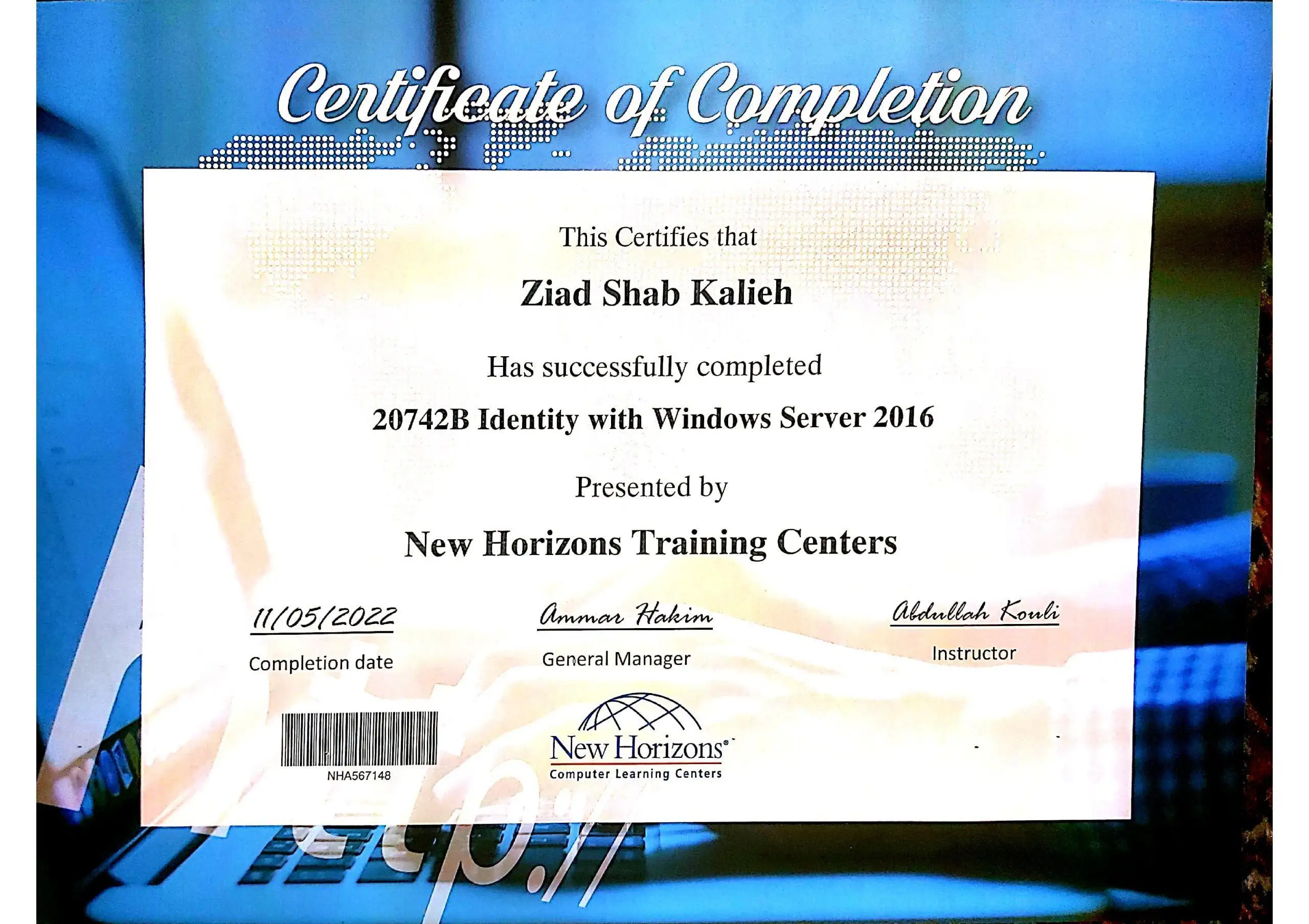 20742B Identity with Windows Server 2016 Certificate