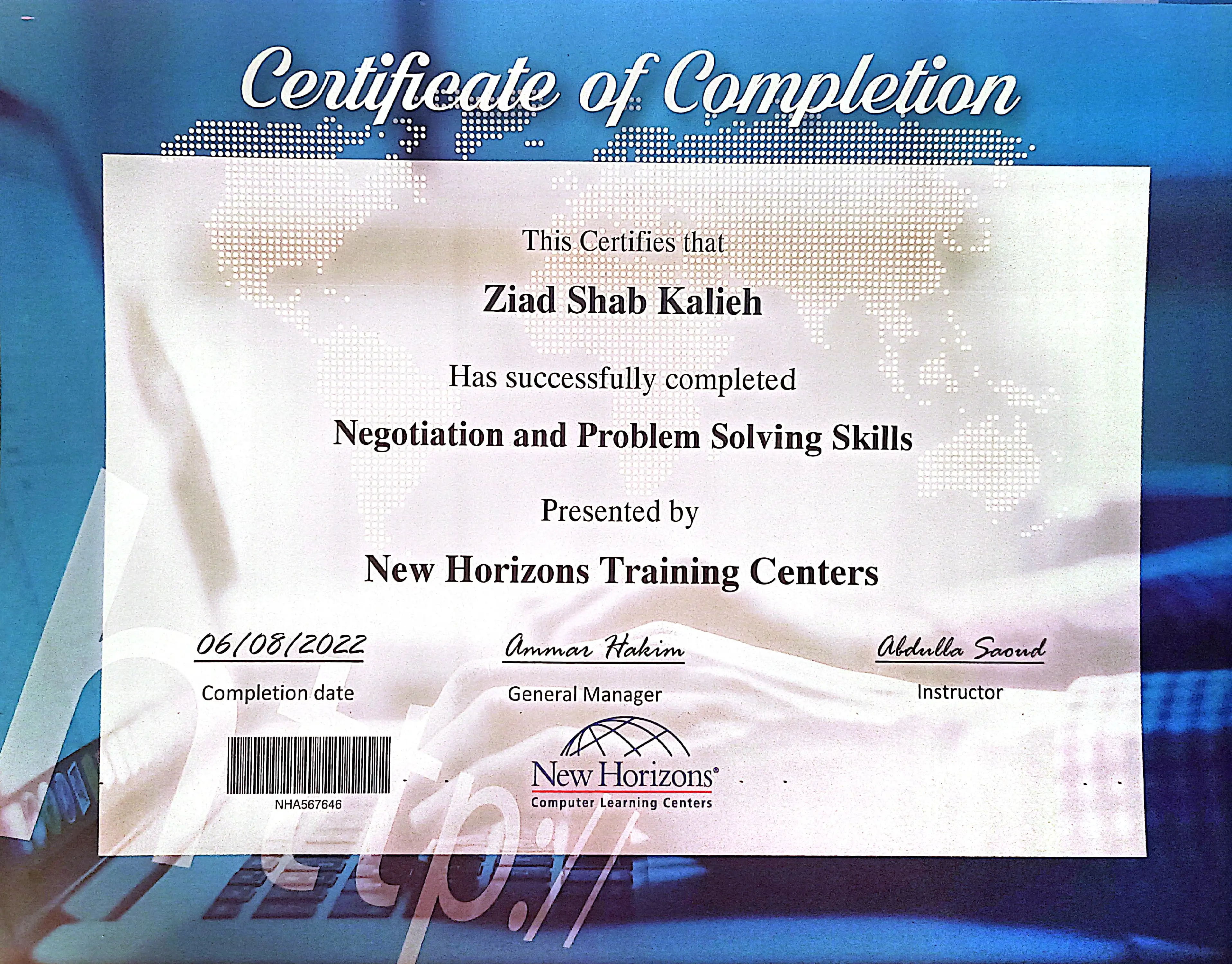 Negotiation and Problem Solving Skills Certificate