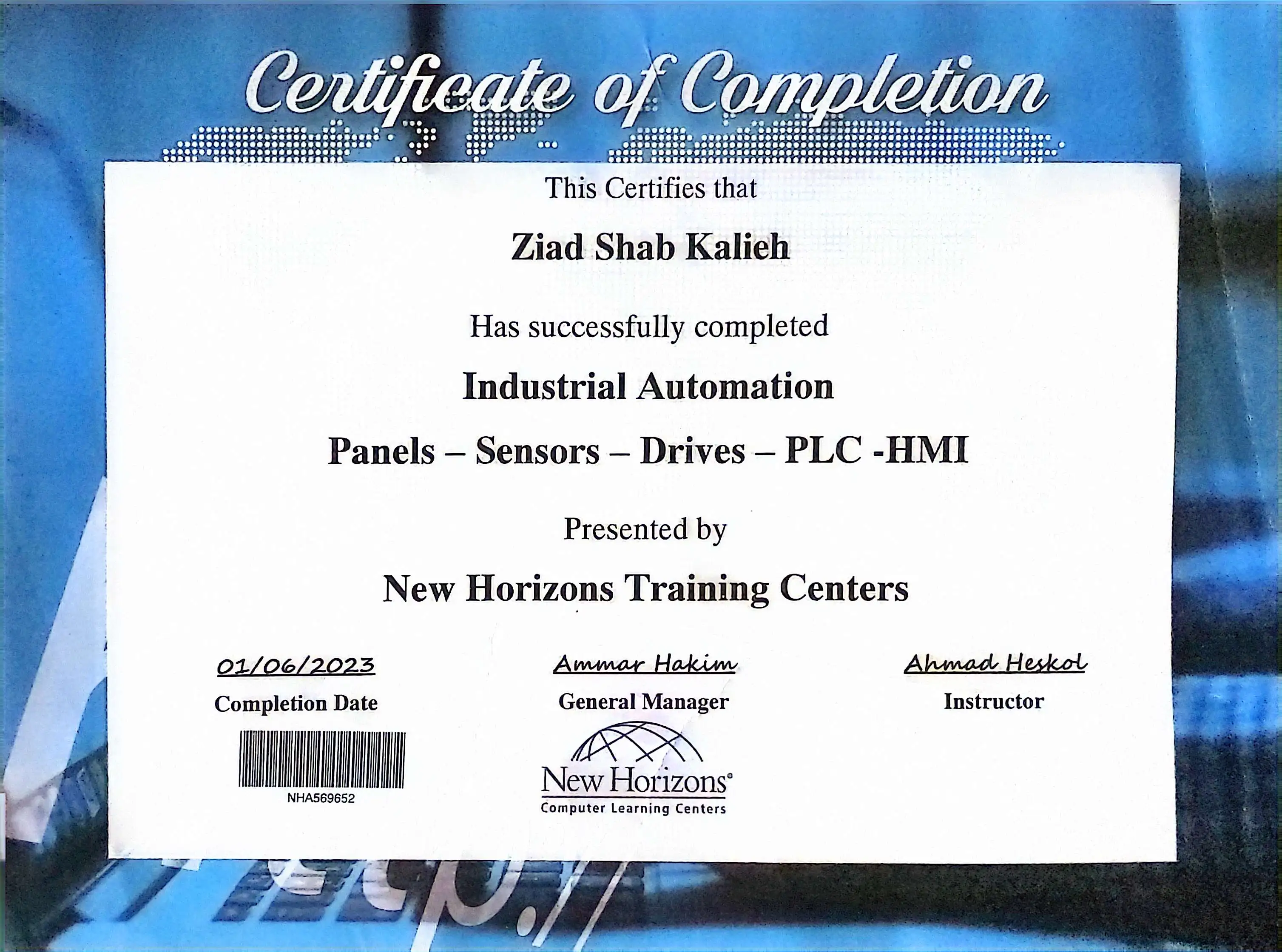 Industrial Automation Certificate