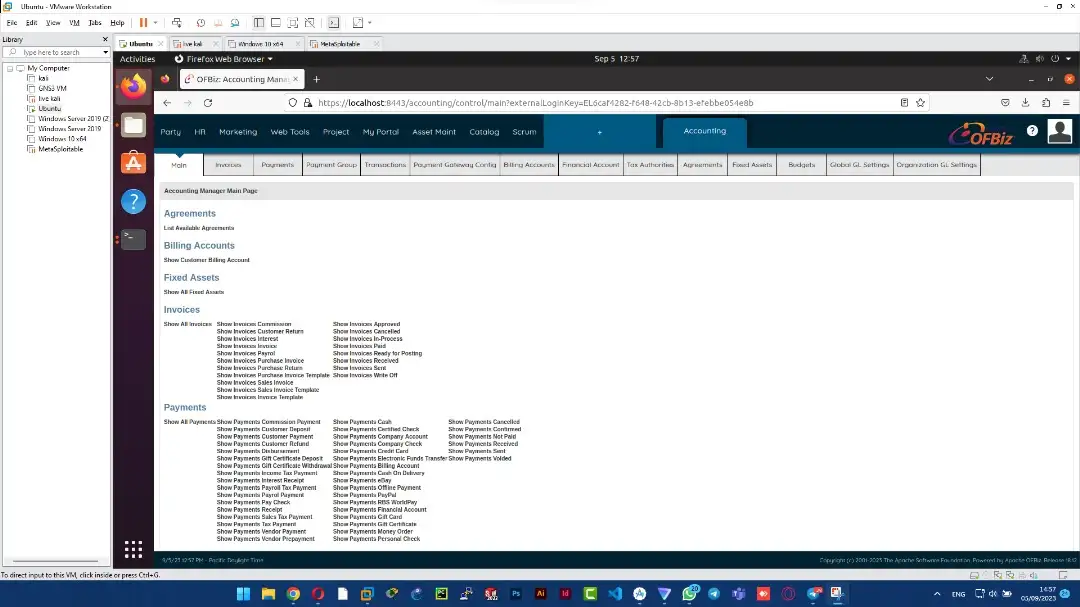 OFBiz Finance System Development with Integrated Cybersecurity Protocols